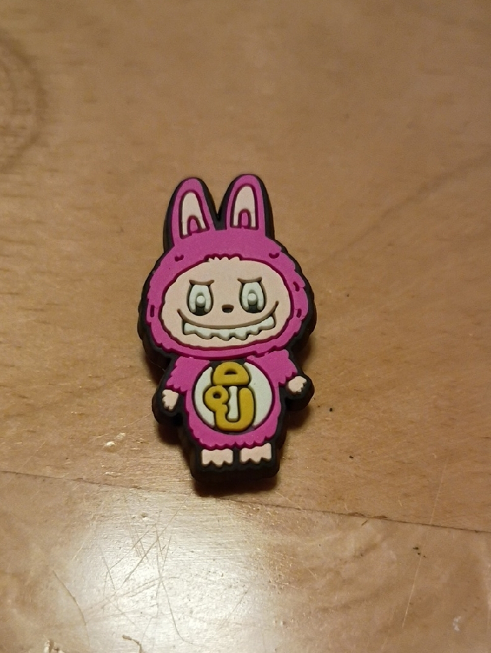 10 for $10 Jibbitz Croc Charms - Labubu Pink Monster w/ Yellow Design 5 - New